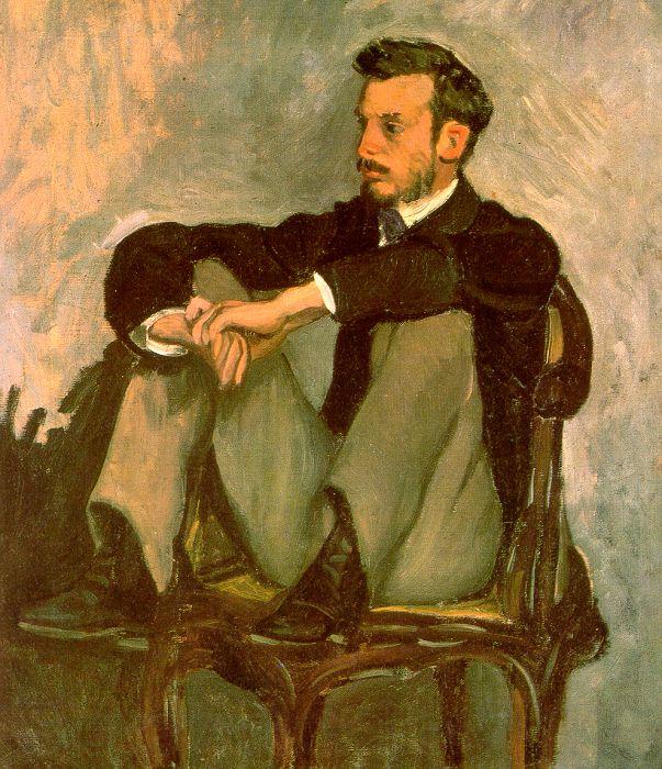 Frederic Bazille Portrait of Renoir Norge oil painting art